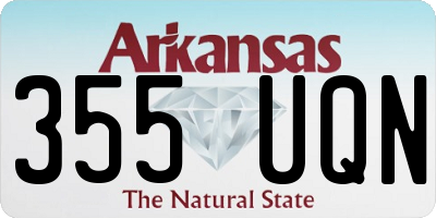 AR license plate 355UQN