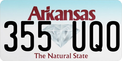AR license plate 355UQO