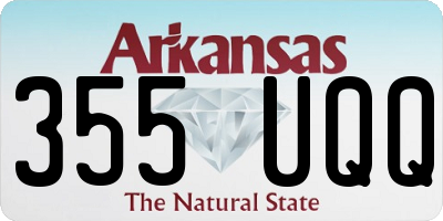 AR license plate 355UQQ