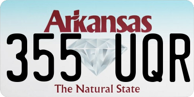 AR license plate 355UQR