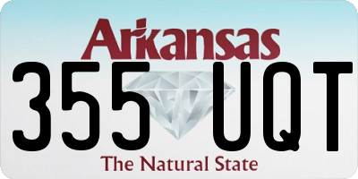 AR license plate 355UQT