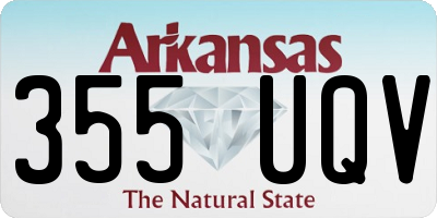 AR license plate 355UQV