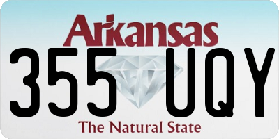 AR license plate 355UQY