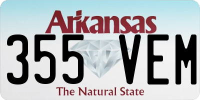 AR license plate 355VEM