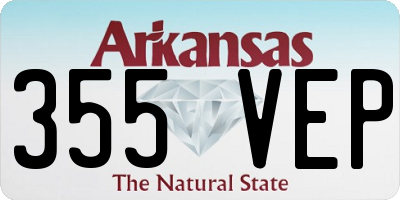 AR license plate 355VEP