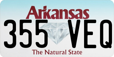 AR license plate 355VEQ