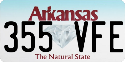 AR license plate 355VFE
