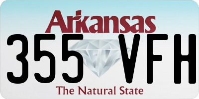 AR license plate 355VFH