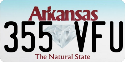 AR license plate 355VFU