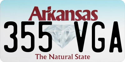 AR license plate 355VGA