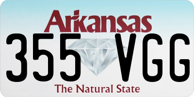 AR license plate 355VGG