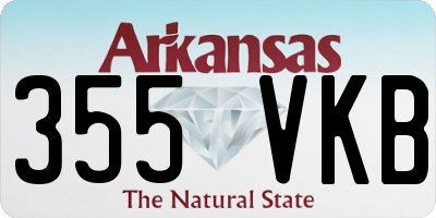 AR license plate 355VKB