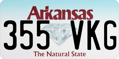 AR license plate 355VKG