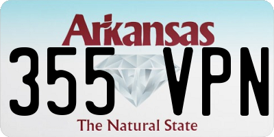 AR license plate 355VPN