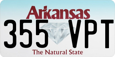 AR license plate 355VPT