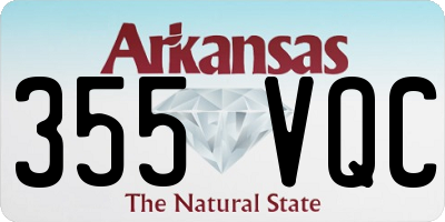 AR license plate 355VQC