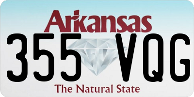 AR license plate 355VQG