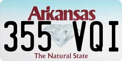AR license plate 355VQI