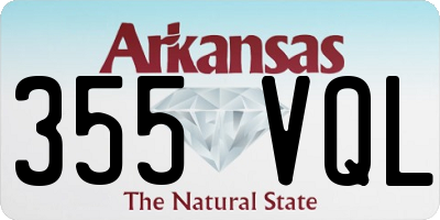 AR license plate 355VQL