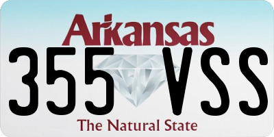 AR license plate 355VSS