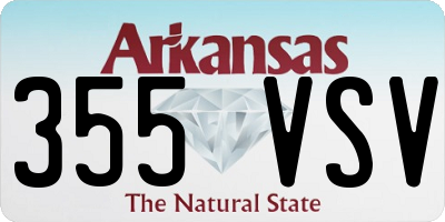 AR license plate 355VSV
