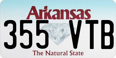 AR license plate 355VTB