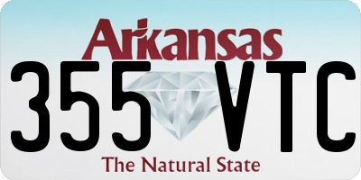 AR license plate 355VTC