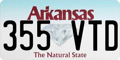 AR license plate 355VTD