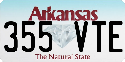 AR license plate 355VTE