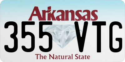 AR license plate 355VTG