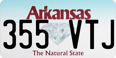 AR license plate 355VTJ
