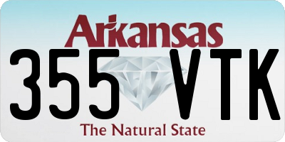 AR license plate 355VTK