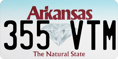 AR license plate 355VTM