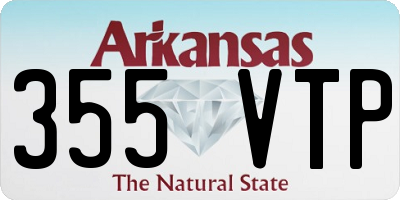AR license plate 355VTP
