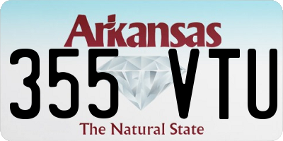 AR license plate 355VTU