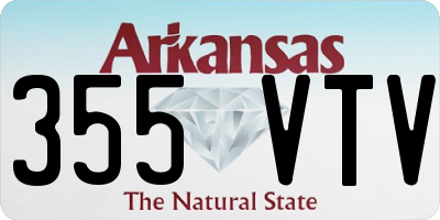 AR license plate 355VTV