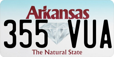 AR license plate 355VUA