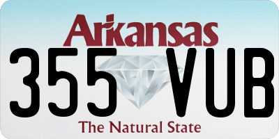 AR license plate 355VUB