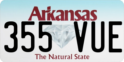 AR license plate 355VUE
