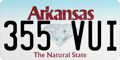 AR license plate 355VUI