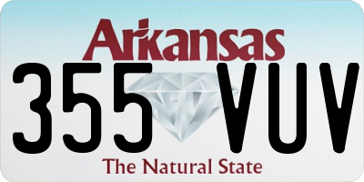 AR license plate 355VUV