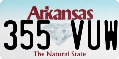 AR license plate 355VUW