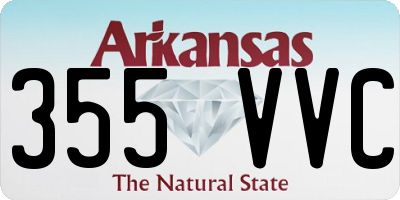 AR license plate 355VVC