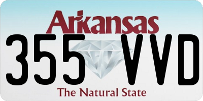 AR license plate 355VVD