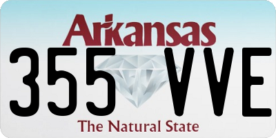 AR license plate 355VVE