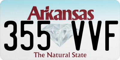 AR license plate 355VVF