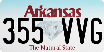 AR license plate 355VVG