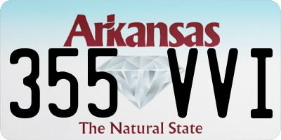 AR license plate 355VVI
