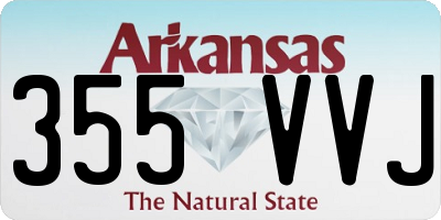 AR license plate 355VVJ