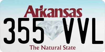 AR license plate 355VVL